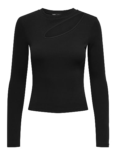 ONLY Onlnussa L/S Top JRS koszulka z długim rękawem, czarny, L