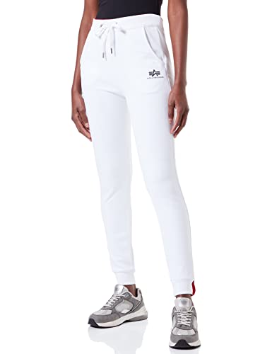 ALPHA INDUSTRIES Damskie spodnie do biegania Basic Sweat Pant Wmn White, biały, S