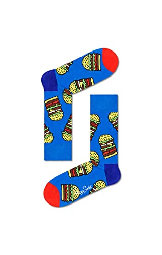 Happy Socks Skarpety do burgerów, NIEBIESKI, Medium-Large