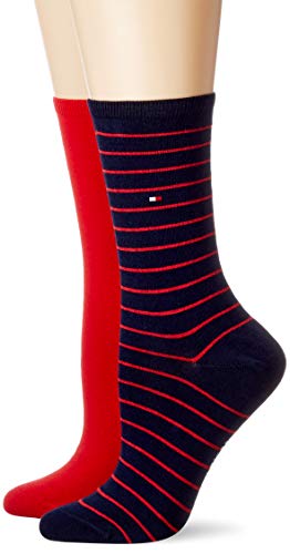 Tommy Hilfiger Skarpety damskie (2 sztuki), Czerwony/granatowy