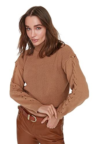 Trendyol Bluza damska, Wielbłądzi, S