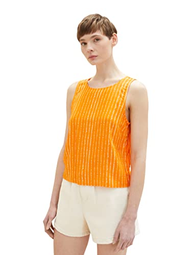 TOM TAILOR Denim Bluzka damska, 31713 - Mango Batik Vichy Print, M