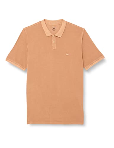 Lee Męska koszulka polo Natural DYE, cider, L, Cider, L