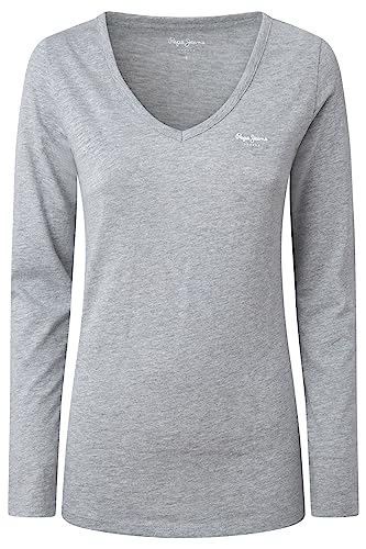 Pepe Jeans Damska koszulka Corine L/S, 933grey Marl, S