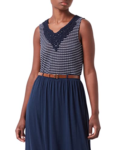ONLY Koszulka damska Onltania S/L Mix JRS, Night Sky/Stripes:cloud Dancer, S
