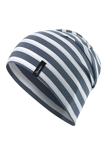 Sterntaler Chłopięca Berretto Morbido Bebé Béret, Gris, czapka 53, szara (Graublau 537), jeden rozmiar