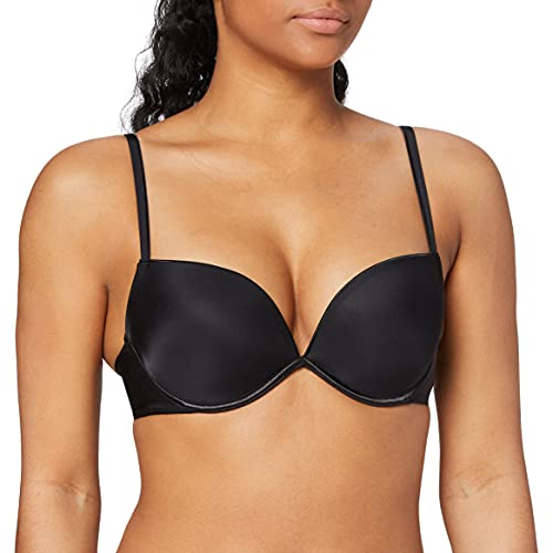 Wonderbra Damski biustonosz push-up, czarny, 75C