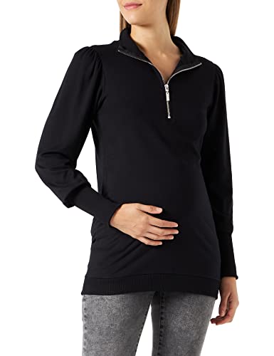 Supermom Damski Top Ashford Long Sleeve T-Shirt, Black-P090, XXL