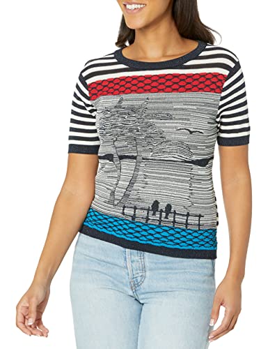 Desigual T-shirt damski, niebieski, XS