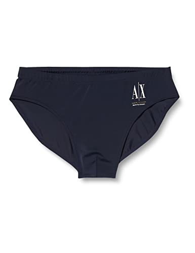 Armani Exchange Męskie majtki kąpielowe Sustainable Fabric, Basics by Armani Swim Briefs, niebieskie granatowe, rozmiar S, Blue Navy, S