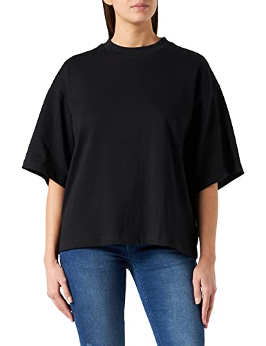 Urban Classics Damska koszulka Ladies Organic Heavy Tee, czarna, 4XL