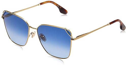Victoria Beckham Unisex Vb228s okulary przeciwsłoneczne, 720 Gold Blue, 59, 720 Gold Blue, 59