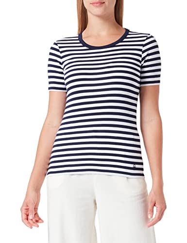 United Colors of Benetton T-shirt damski, Niebieski wzór w paski 616, L