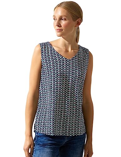 Street One Damski letni top z nadrukiem, Meta Lilac, 34