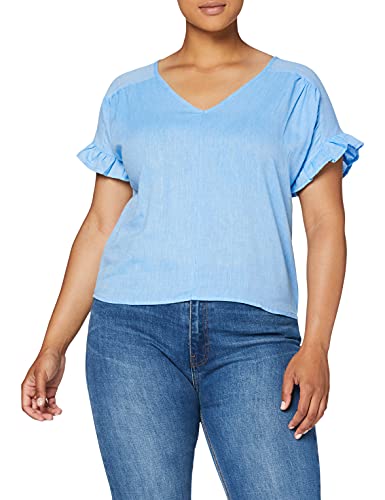 SPARKZ COPENHAGEN Damska bluzka Tina Top, Blue Chambrey, L