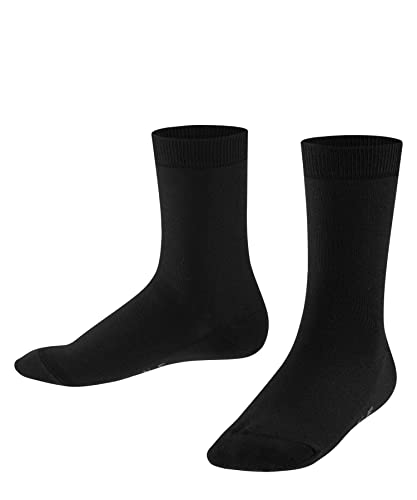 FALKE Uniseks - dzieci Skarpety Cool 24/7 K SO Bawełna jednokolorowe 1 Para, Czarny (Black 3000), 27-30 (3-6 lata)