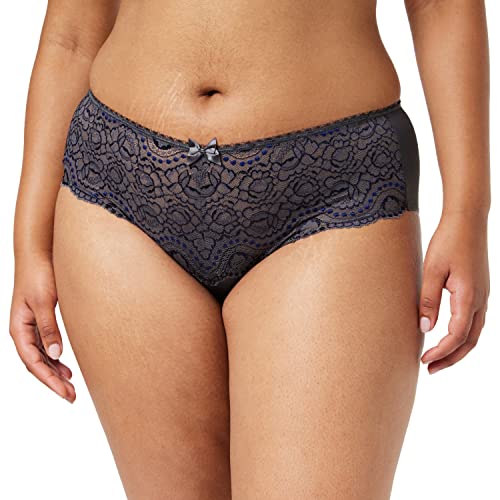 Playtex Damskie figi Flower Elegance Culotte Midi Slip, niebieskoszare, 48