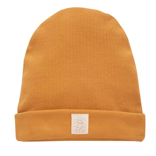 Pinokio Czapka Magic Vibes, 95% bawełna, 5% elastan, żółta, dziewczęca, rozmiar 47-52 (47), Magic Vibes YELLOW, 47
