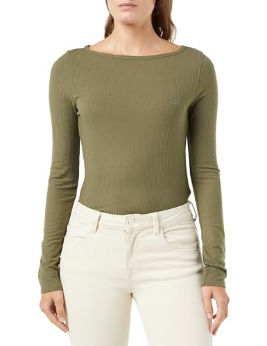 Lee Damska koszulka Ls Boat Neck Tee, Olive Grove, L