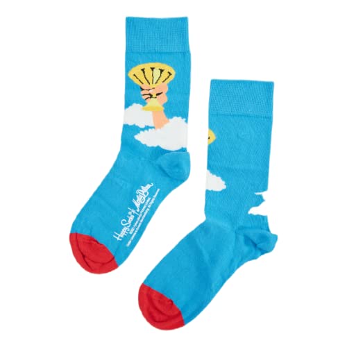 Happy Socks Holy Grail Sock, kolorowe i zabawne, Skarpety dla kobiet i mężczyzn, Niebieski-Biały-Czerwony-Żółty (41-46)