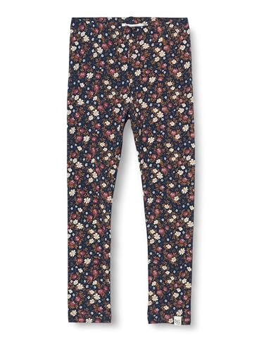 Noppies Dziewczęce legginsy z nadrukiem Auckland, Black Iris - P554, 128 cm