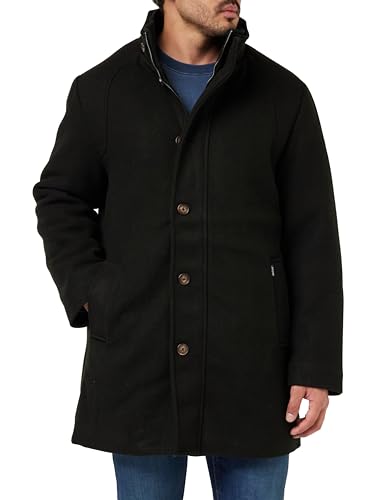 MUSTANG Męski styl David Winter krótki płaszcz, Black 4142, L