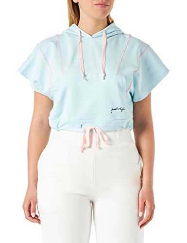 KENDALL & KYLIE Damska bluza z kapturem, Baby Blue/Pink, XL