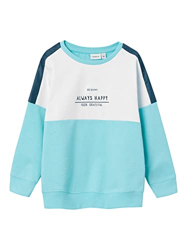 NAME IT Bluza chłopięca Nmmhumo Sweat Unb, tybetański kamień, 92