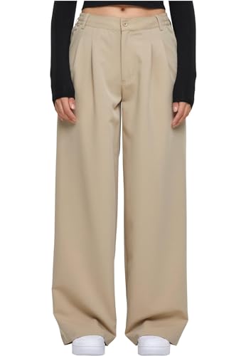 Urban Classics Damskie spodnie damskie Organic Ultra Wide Sweat Pants, Wetsand, XS
