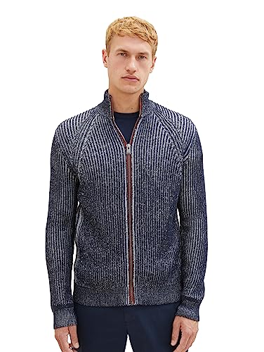 TOM TAILOR Męska kurtka z dzianiny, 10668 - Sky Captain Blue, XXL