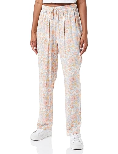 usha Damskie spodnie materiałowe 10226552, niebieskie, wielokolorowe, L, niebieski wielokolorowy, L