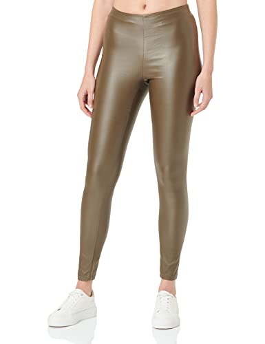 Vila Damskie legginsy Vicommit New Coated Rwsk Noos, Krokodyl, M