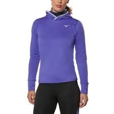 Mizuno Damski sweter z kapturem Warmalite HDD Ls Tee, Simply Purple, L