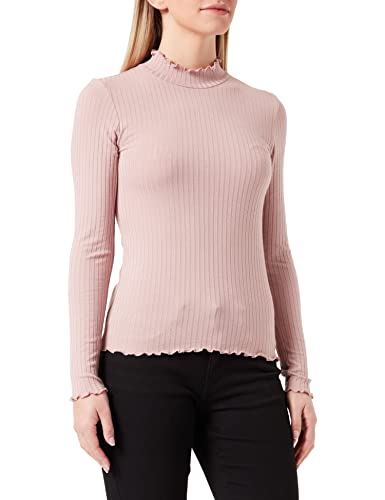 ONLY JdY Jdyfransiska L/S Highneck Top JRS Noos T-Shirt damski, Wororose, S