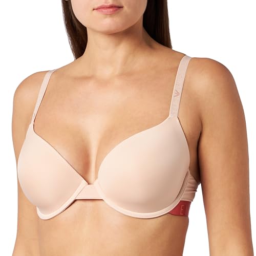 Emporio Armani Damski biustonosz z mikrofibry, beżowy, 70B