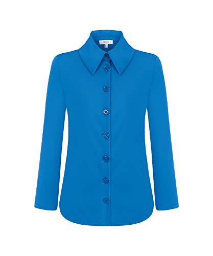 IPEKYOL Damska bluza z akcesoriami Blouse, niebieska, 042