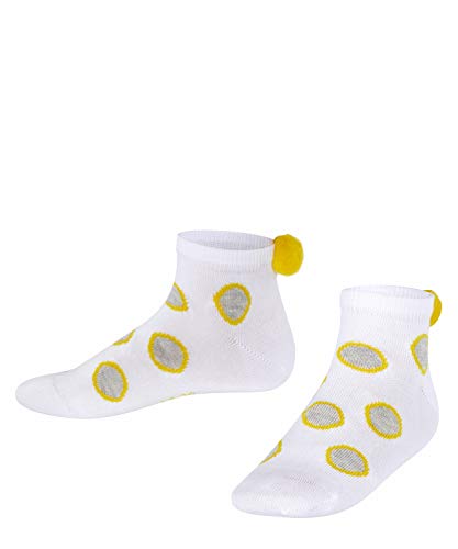 FALKE Dziecięce skarpety typu sneaker Big Dots - mieszanka bawełny, 1 para, różne kolory, rozmiar 23-42 - łatwe w pielęgnacji, modne z dwukolorowymi kropkami, biały (White 2000), 23-26