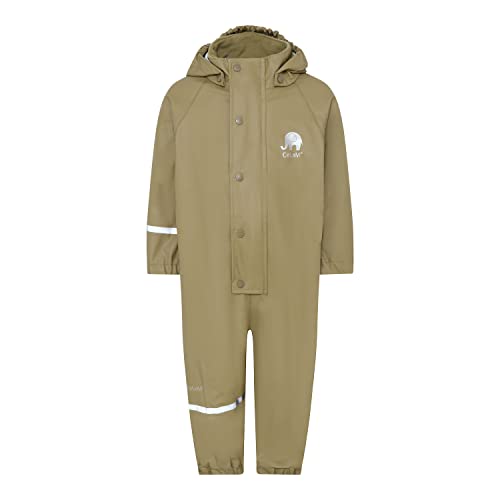 Celavi Unisex dziecięcy kombinezon przeciwdeszczowy, khaki, normalny