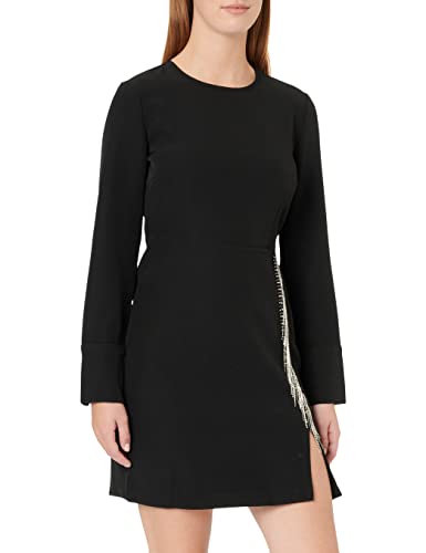 VERO MODA Damska sukienka Vmkasey Ls Short Dress WVN, czarny, XS
