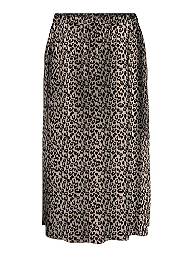 VERO MODA CURVE Damska spódnica maxi, Irlandzki kremowy/Aop:Dina, 48 duże rozmiary