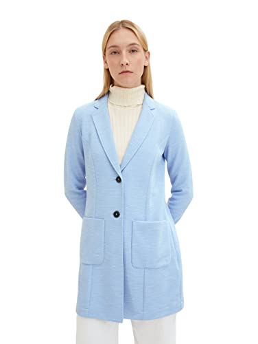 TOM TAILOR Damski Płaszcz 1035840, 31222 - Dreamy Blue Melange, XXL