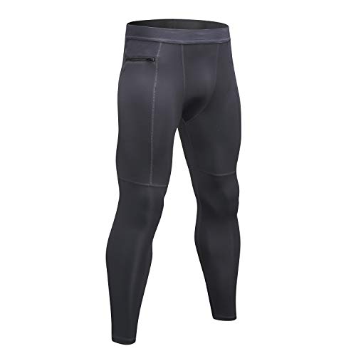 EULLA Legginsy Męskie, Szary, M