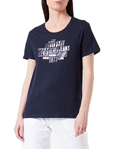 Pepe Jeans Koszulka damska Piper, Niebieski (Dulwich), S