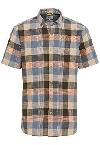 camel active Koszula męska 409215/1S35, oliwkowa brązowa, 4XL, brązowy (Olive Brown), 4XL