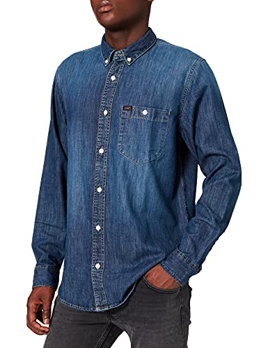 Lee Męska koszula rekreacyjna Riveted, Insiginia Blue, L