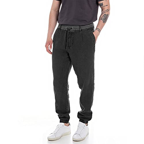 Replay Spodnie męskie, 098 BLACK, 31W