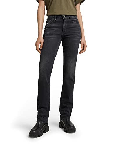 G-STAR RAW, Dżinsy damskie Noxer, proste, Szary (czarny onyks C910-c942), 26W / 30L