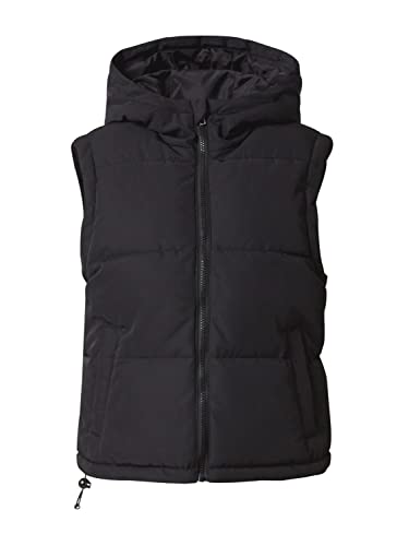 Urban Classics Damska kamizelka puchowa z recyklingu diagonalu, Czarny, 4XL