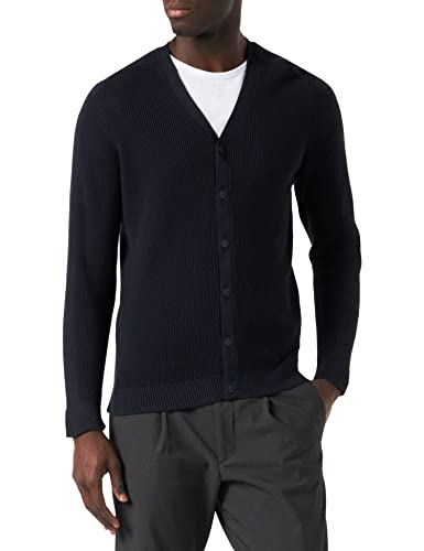 s.Oliver Męska kurtka z dzianiny, niebieska, M, niebieski, M