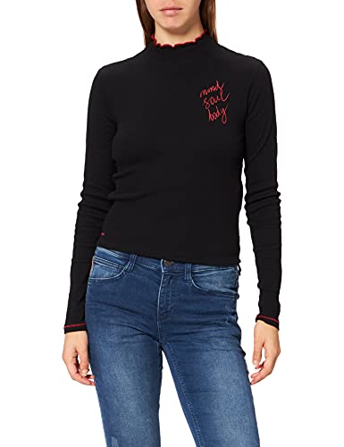 Desigual T-shirt damski Ts_artemisa Gentileschi, czarny, M